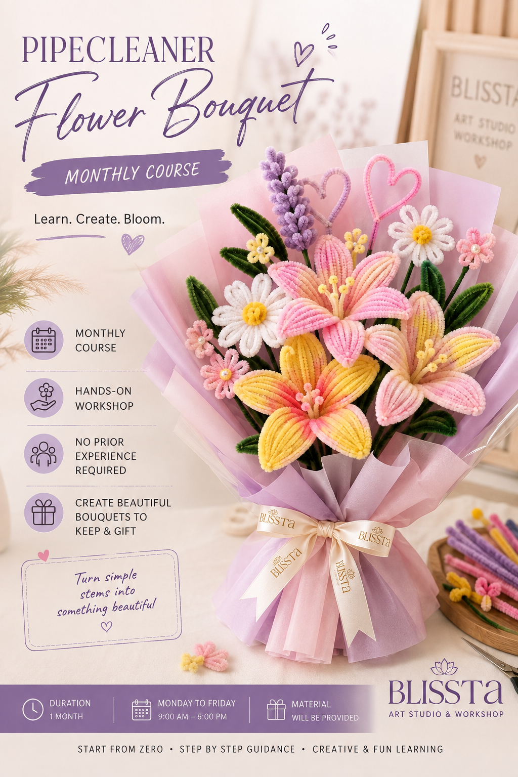 Flower Making - Monthly Course