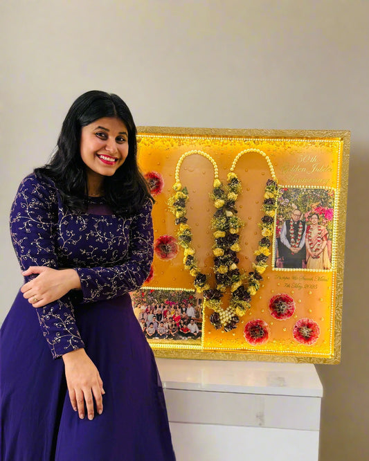 Preserved wedding garland art by Blissta