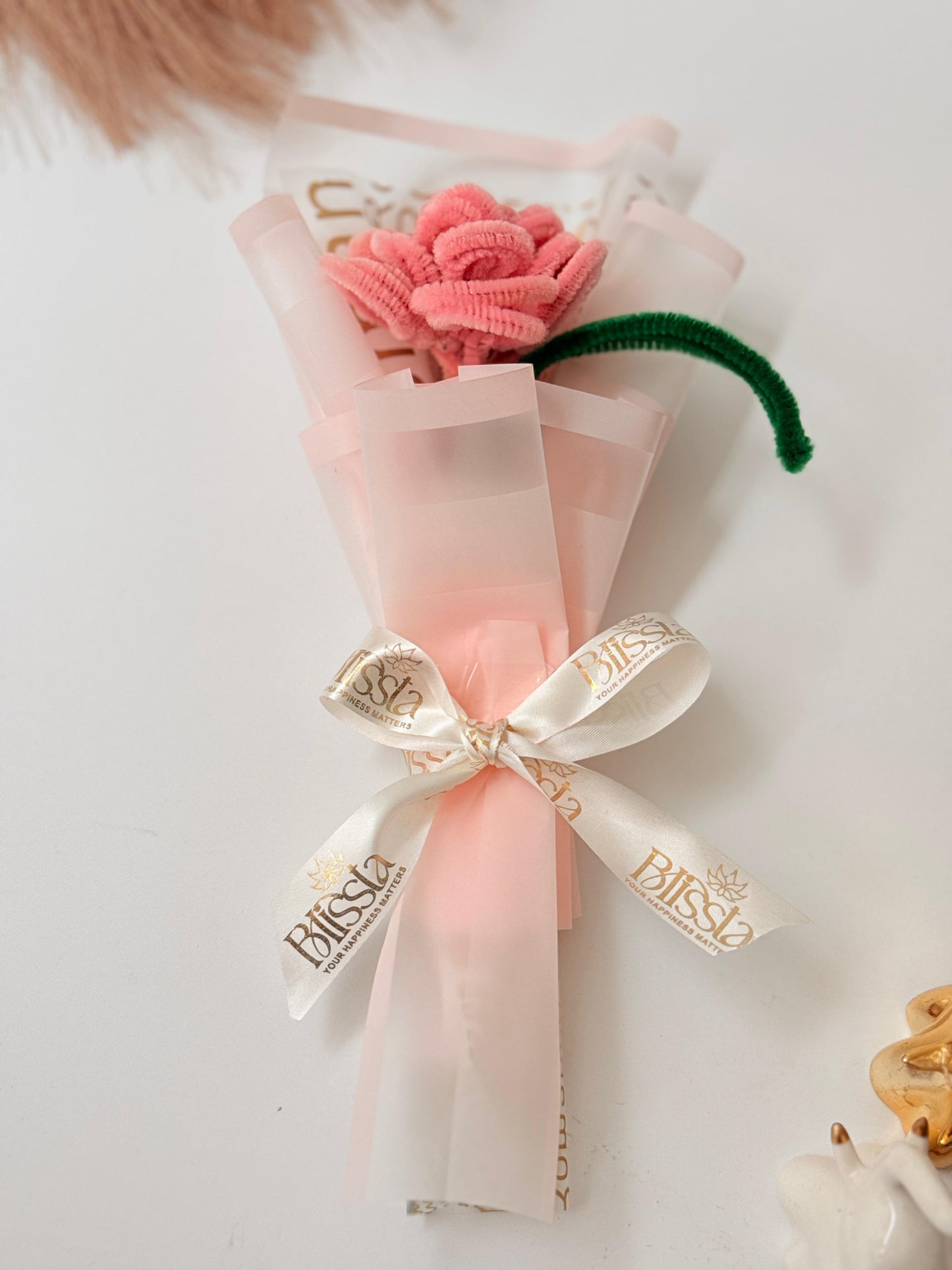 Blush Rose | Handmade Flower Bouquet