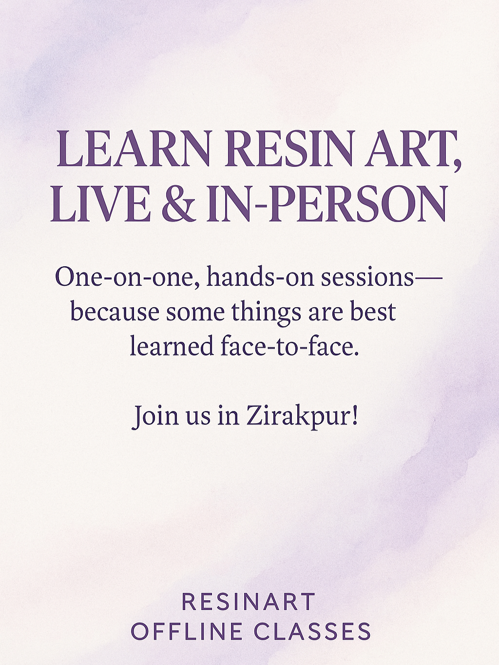 Resin Art (Offline Classes at Zirakpur)