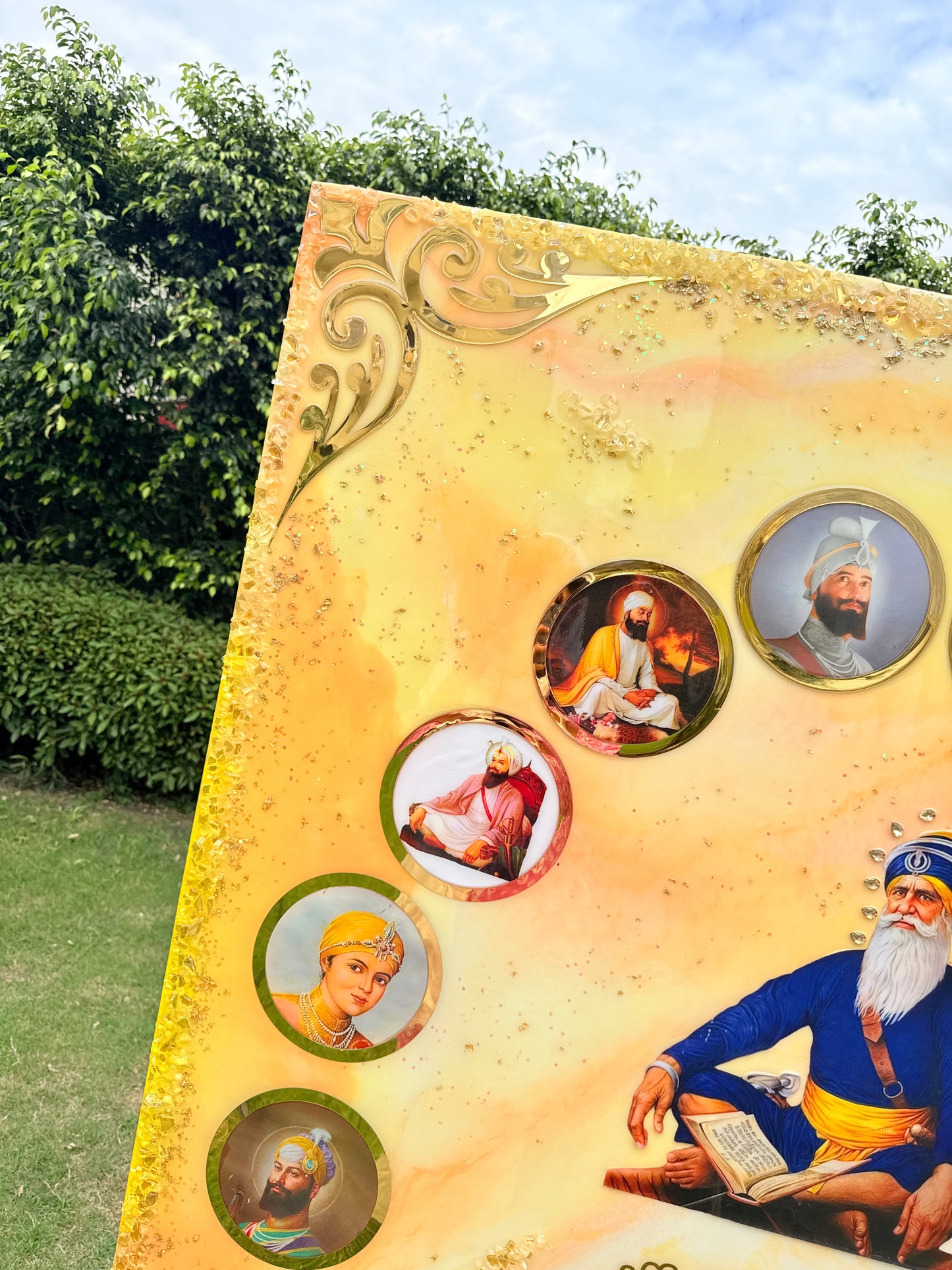 Sikh Gurus Blessing Frame