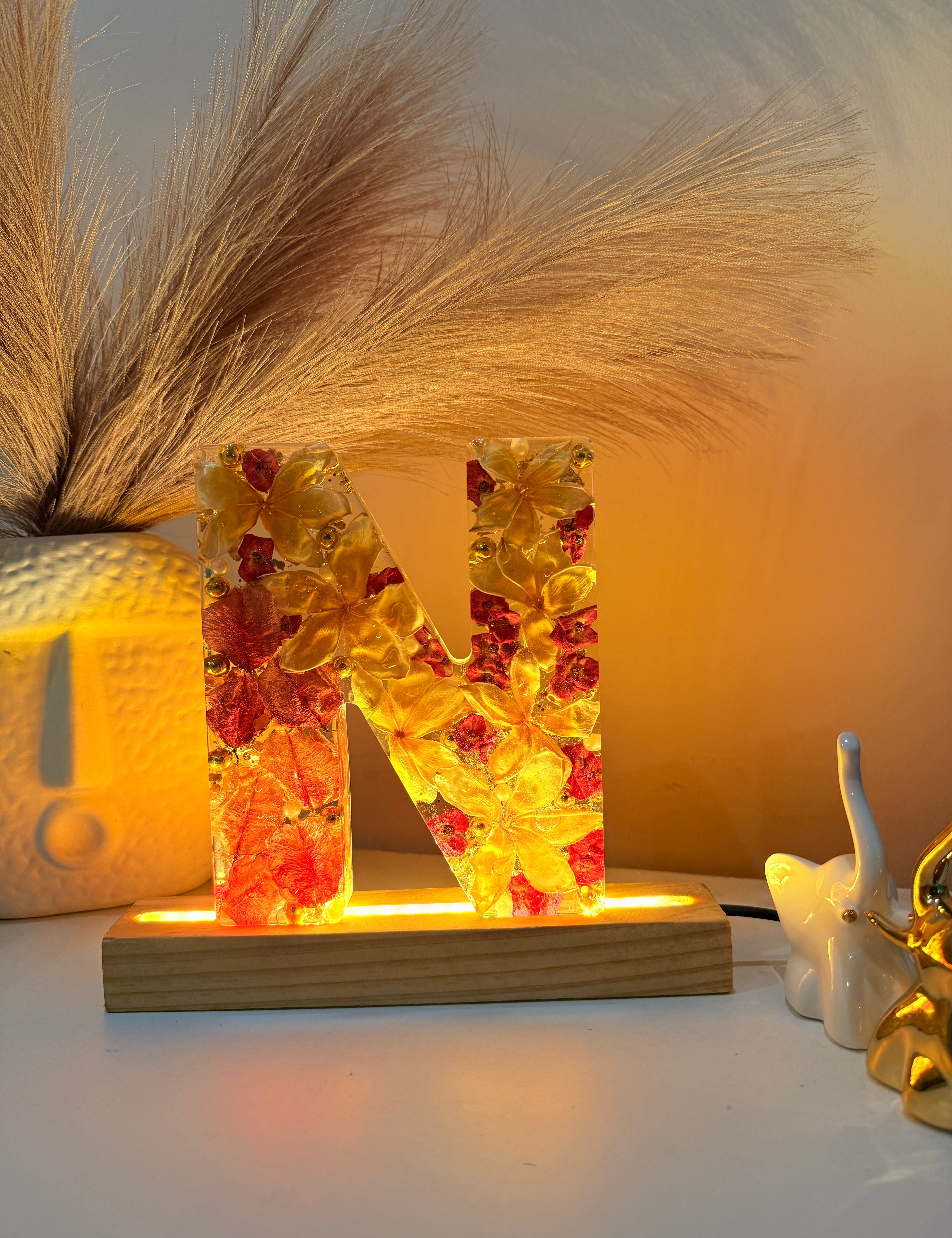 LED varmala preservation frame for wedding decor