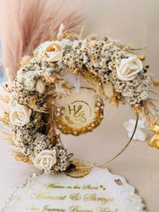 Modern resin engagement platter handcrafted