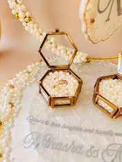 Indian engagement ceremony platter for ring exchange