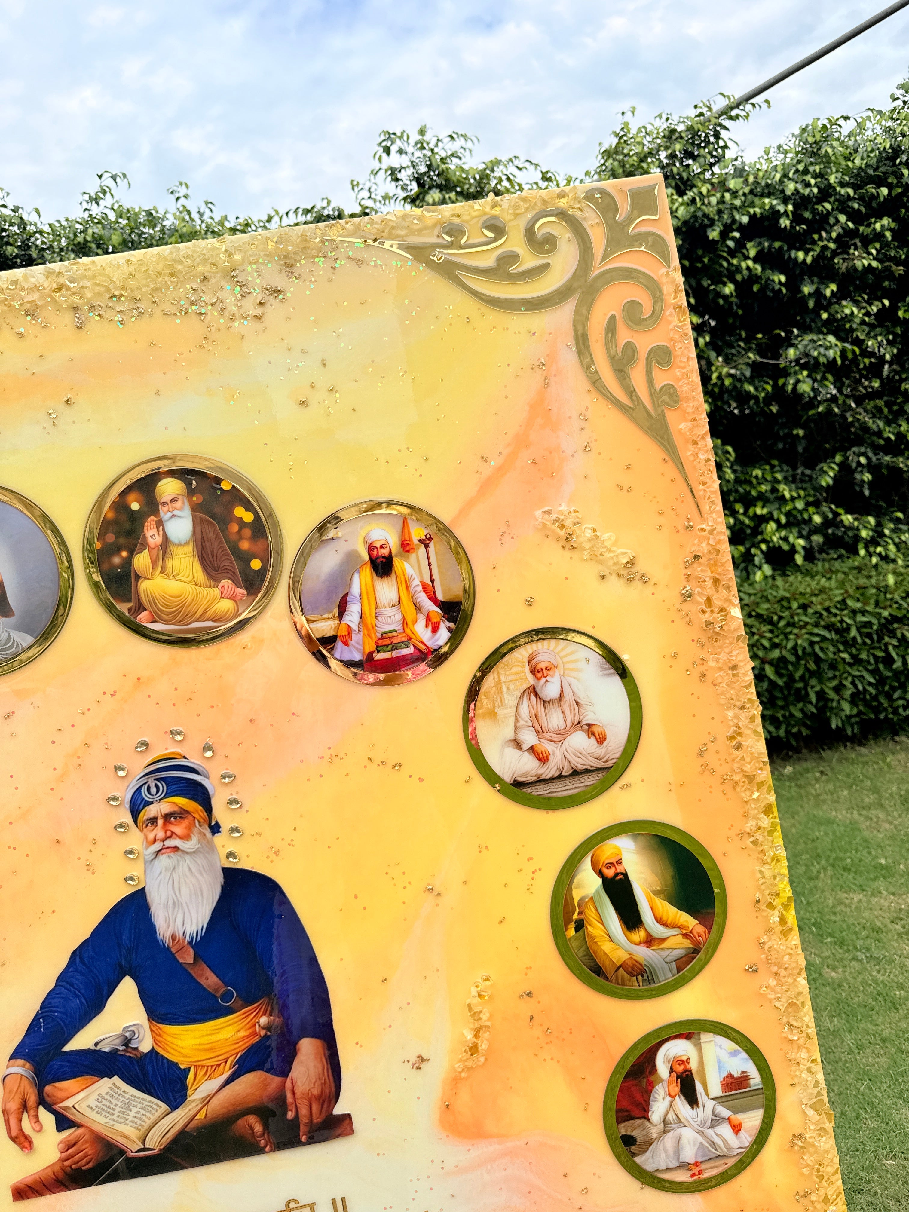 Sikh Gurus Blessing Frame