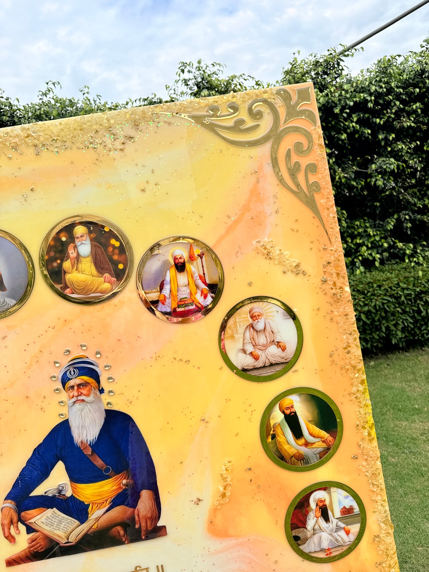 Sikh Gurus Blessing Frame