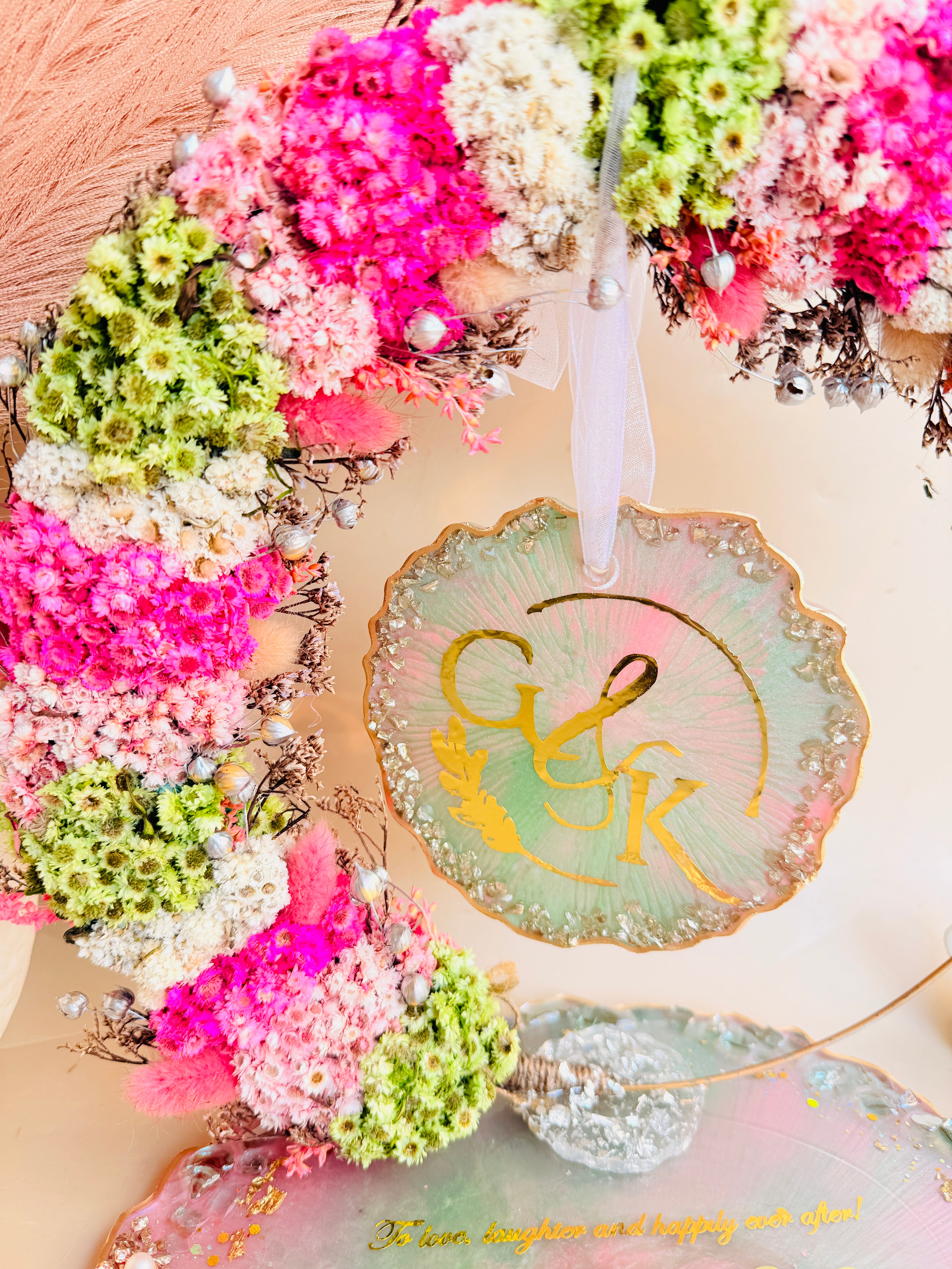 Personalised engagement ceremony platter