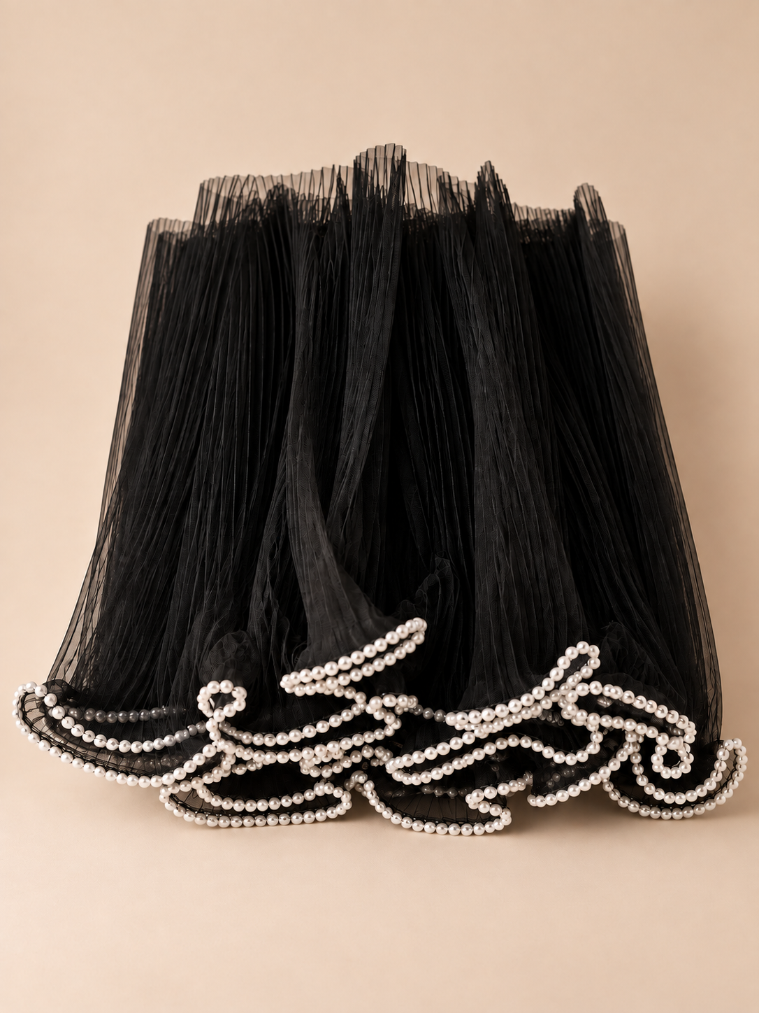 Wave Wrapping mesh with Pearl