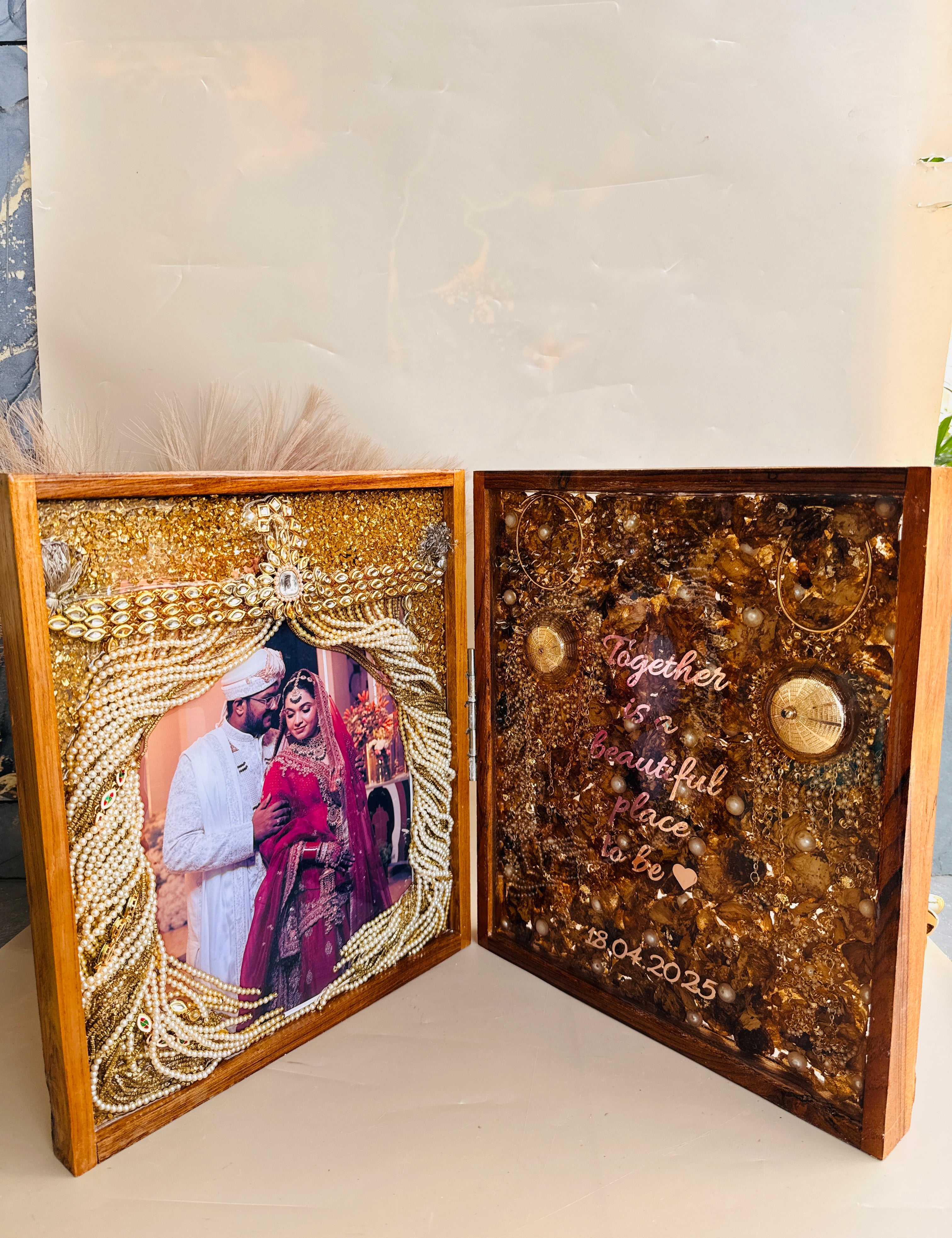 Large varmala preservation photo frame for living room in zirakpur