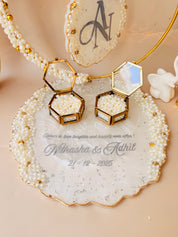 Ring ceremony platter for Indian wedding traditions