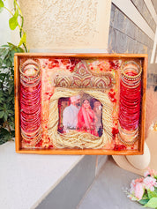 Indian wedding garland preservation frame wall decor in chandigarh