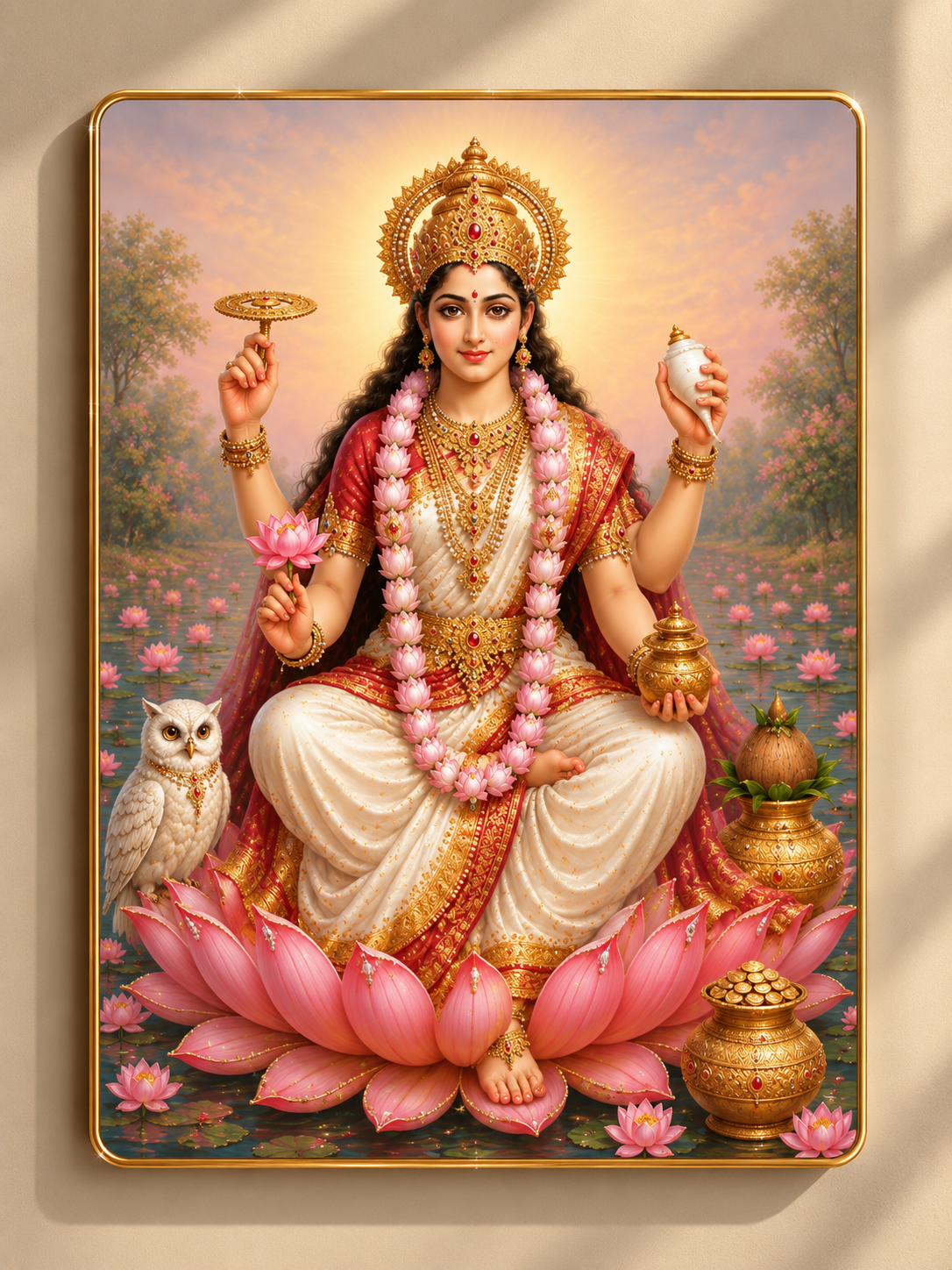 Dhan Laxmi | Ready to buy | Crystal Frame