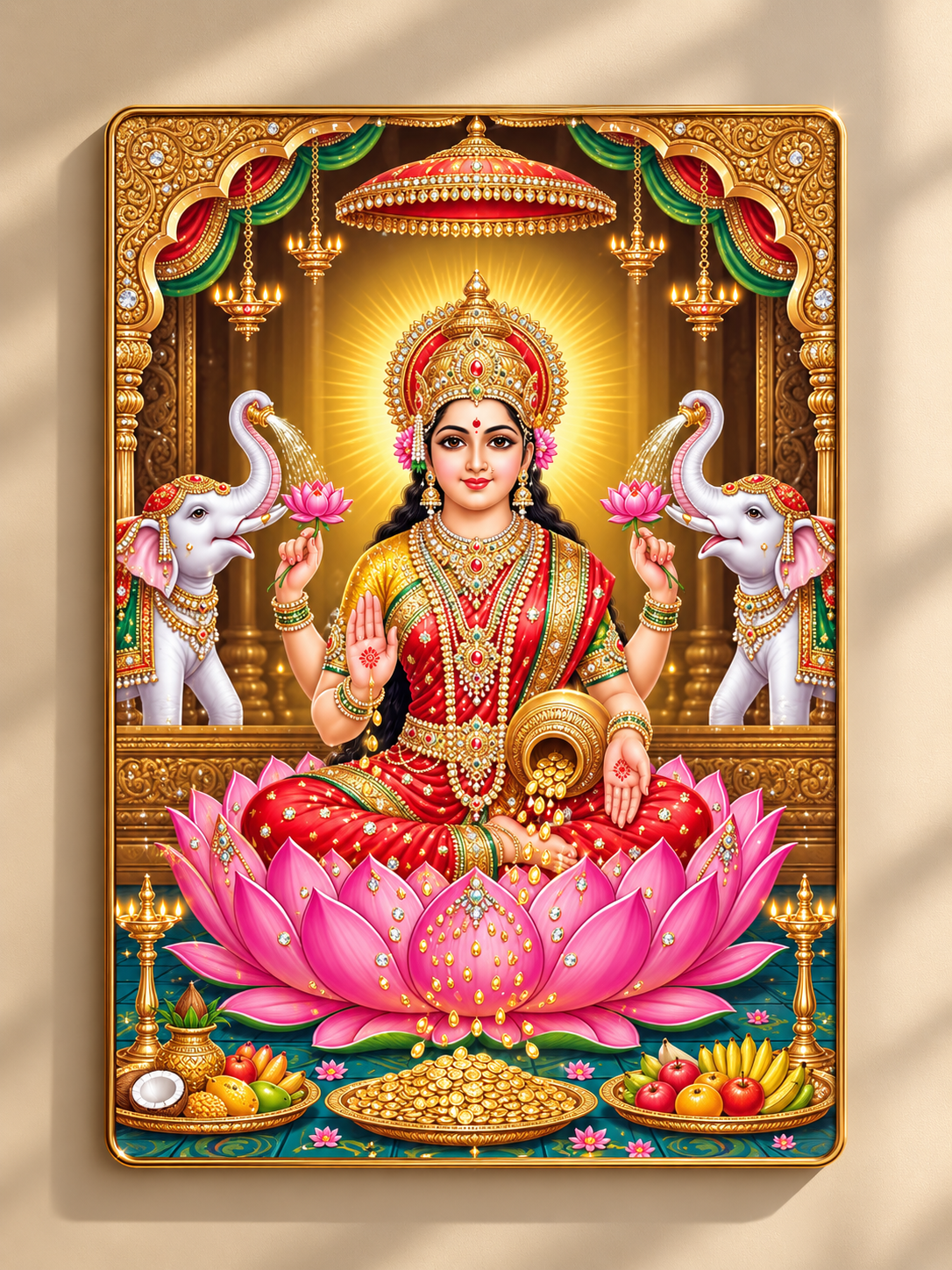 Maa Laxmi | Ready to buy | Crystal Frame