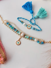 Evil Eye Rakhi & Bracelet
