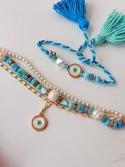 Evil Eye Rakhi & Bracelet