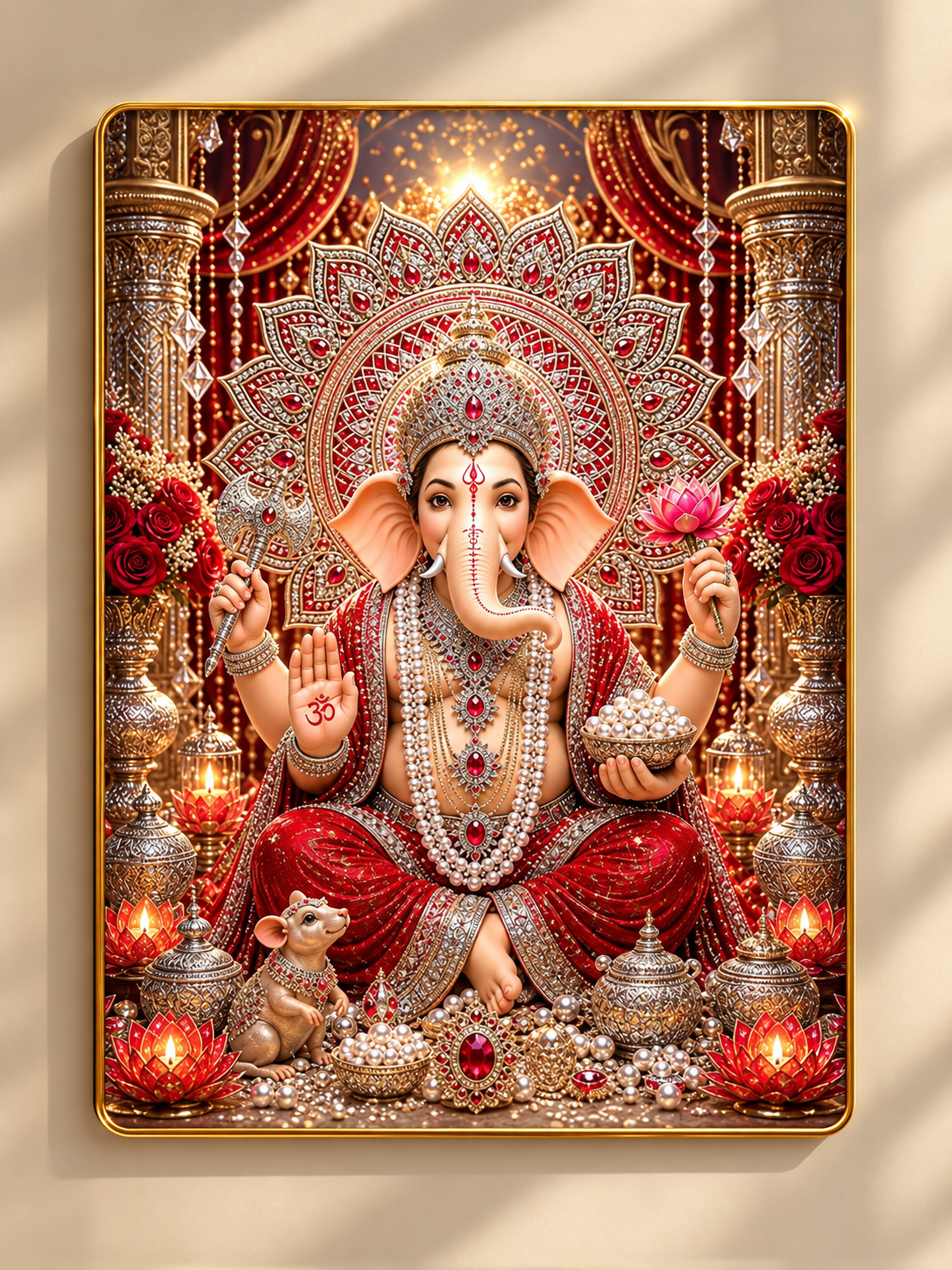 Shubh Ganesh | Ready to buy | Crystal Frame