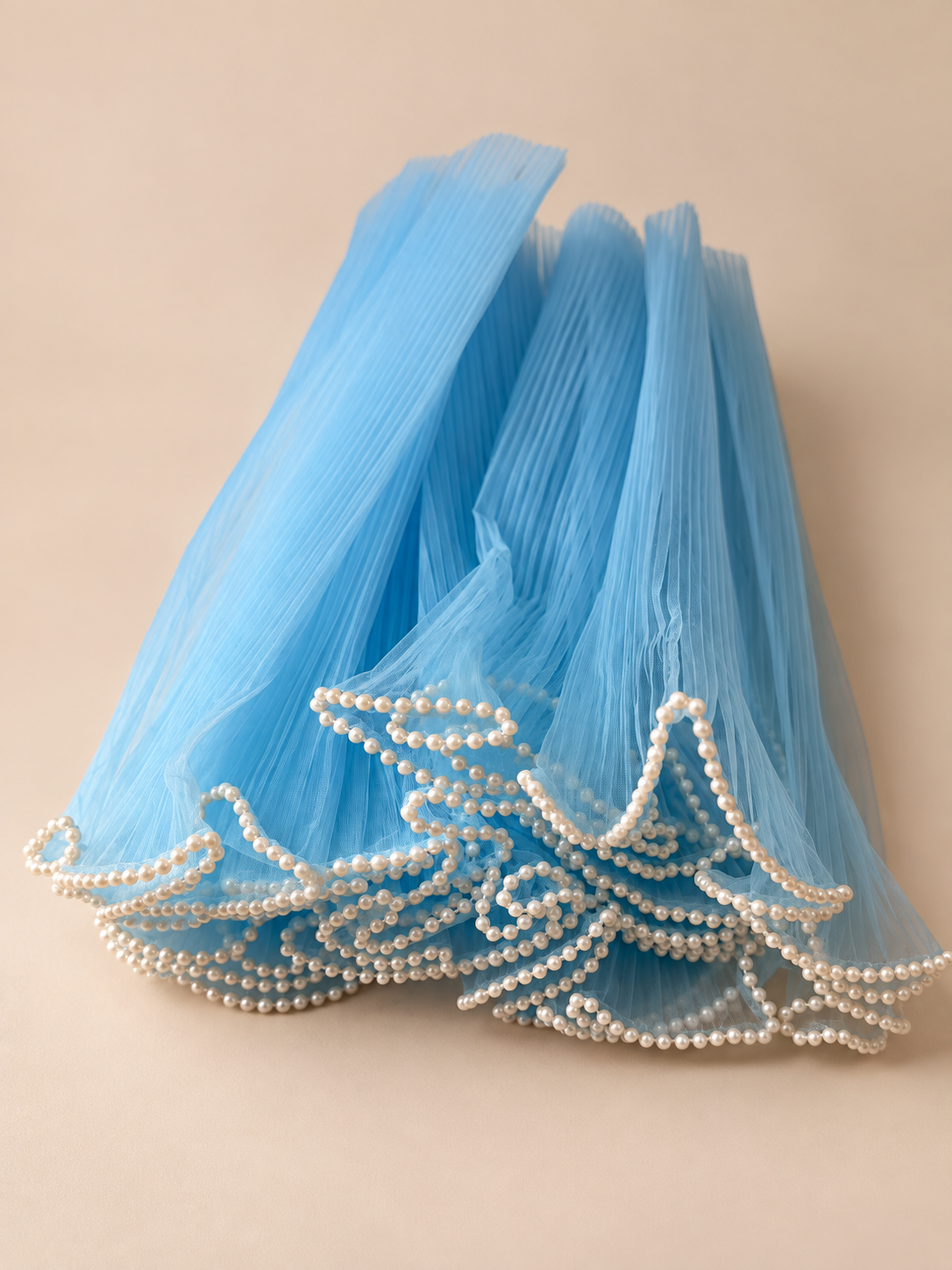 Wave Wrapping mesh with Pearl