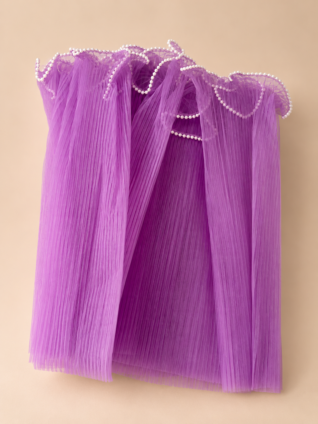 Wave Wrapping mesh with Pearl