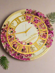 Custom varmala preservation wall clock for home decor in chandigarh
