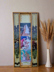 Custom jai mala preservation frame with couple photo in chandigarh
