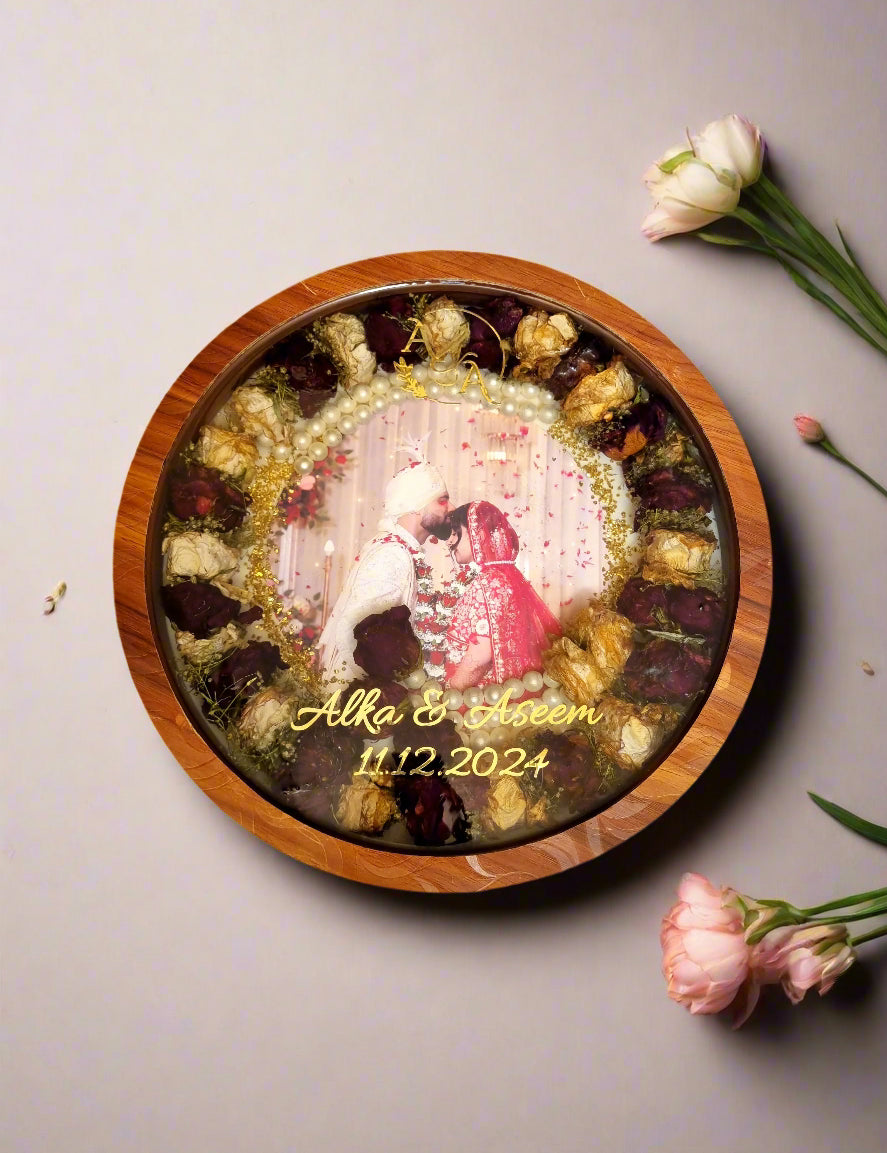 Jai mala preservation keepsake frame for couples