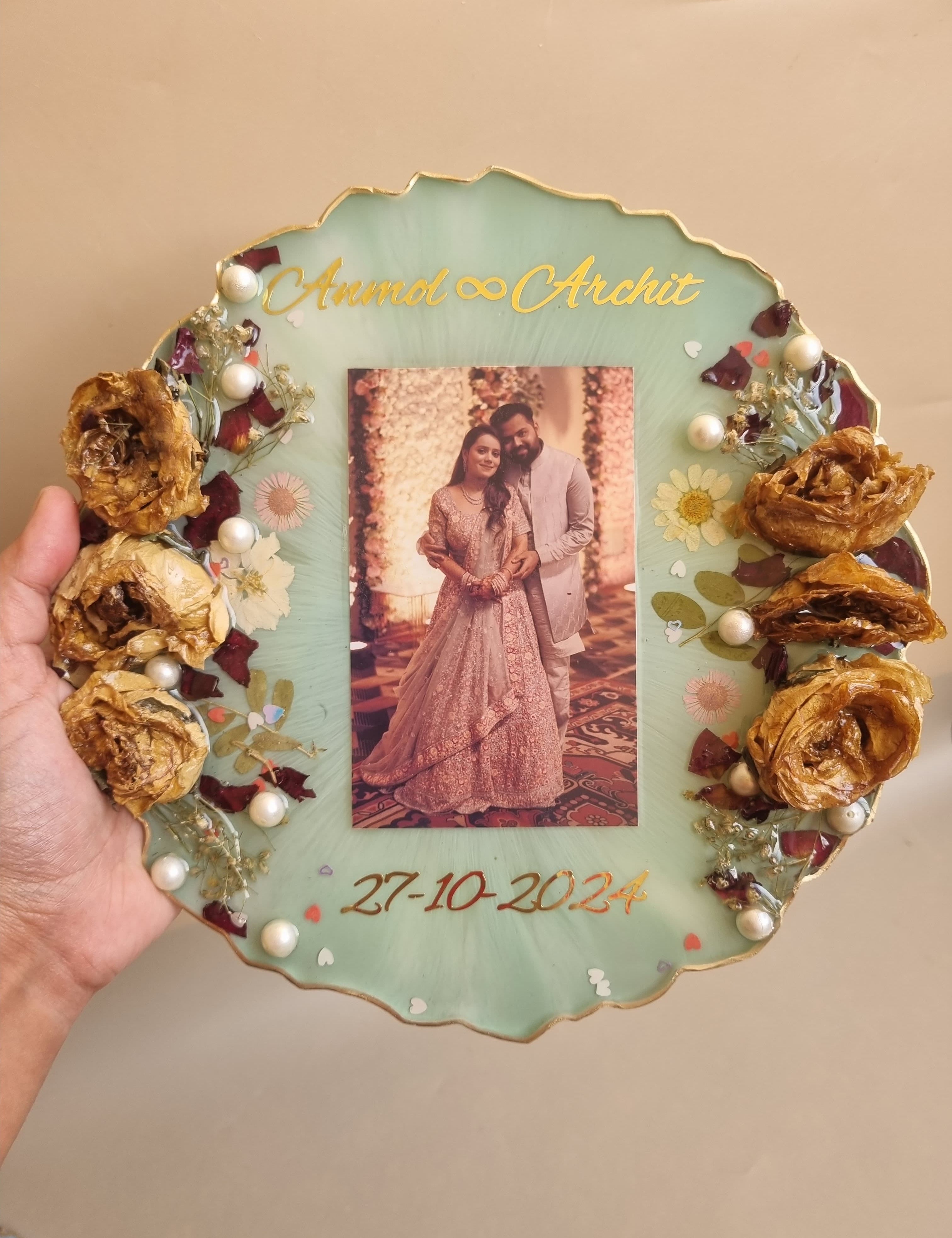 Custom varmala preservation decor for home