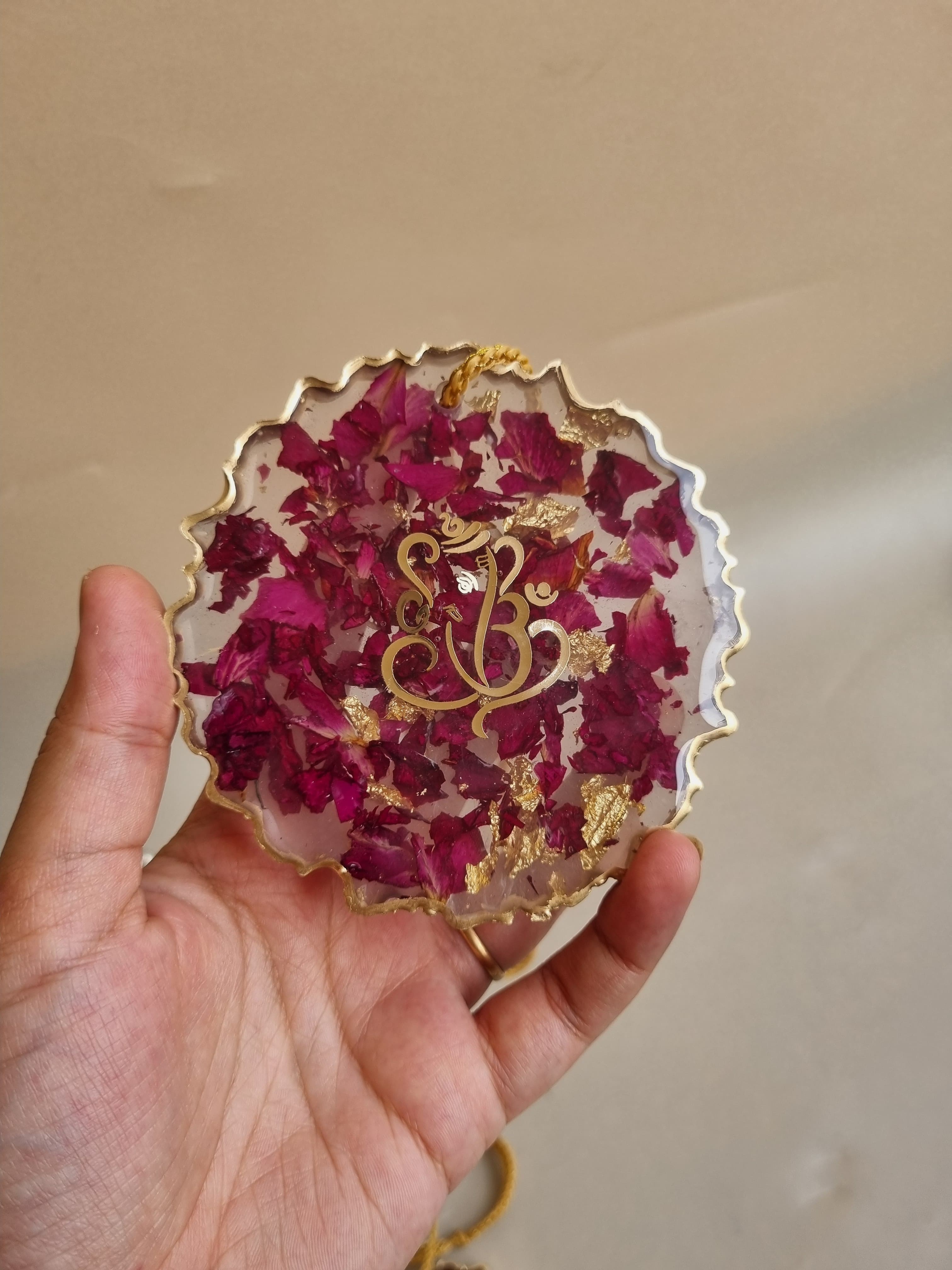 Wedding varmala flower preservation car hanging