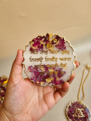 Varmala preservation car hanging made from wedding garland flowers
