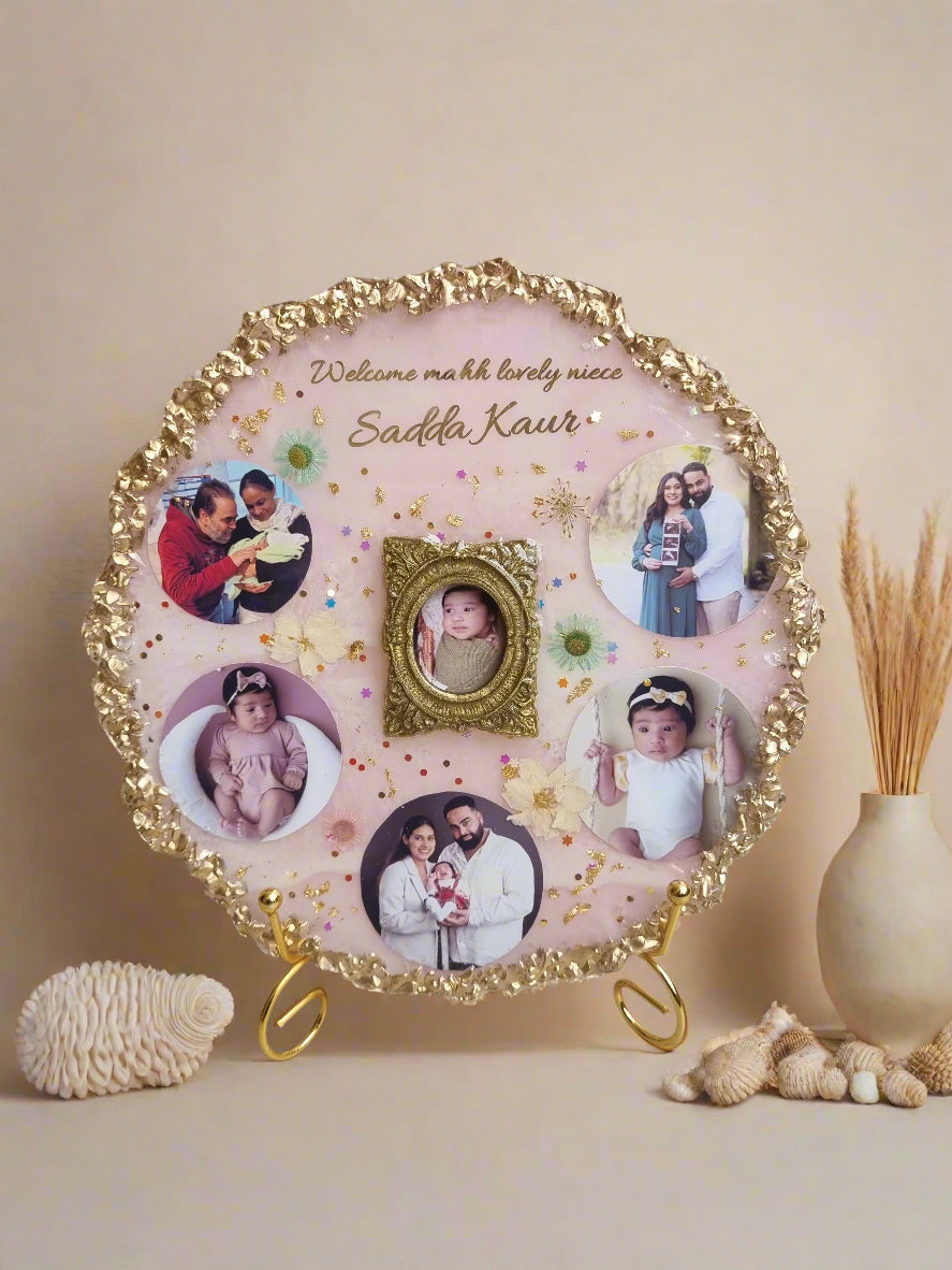 Custom photo frame for birthday memories