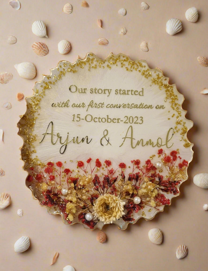 Handmade resin photo frame gift for any occasion