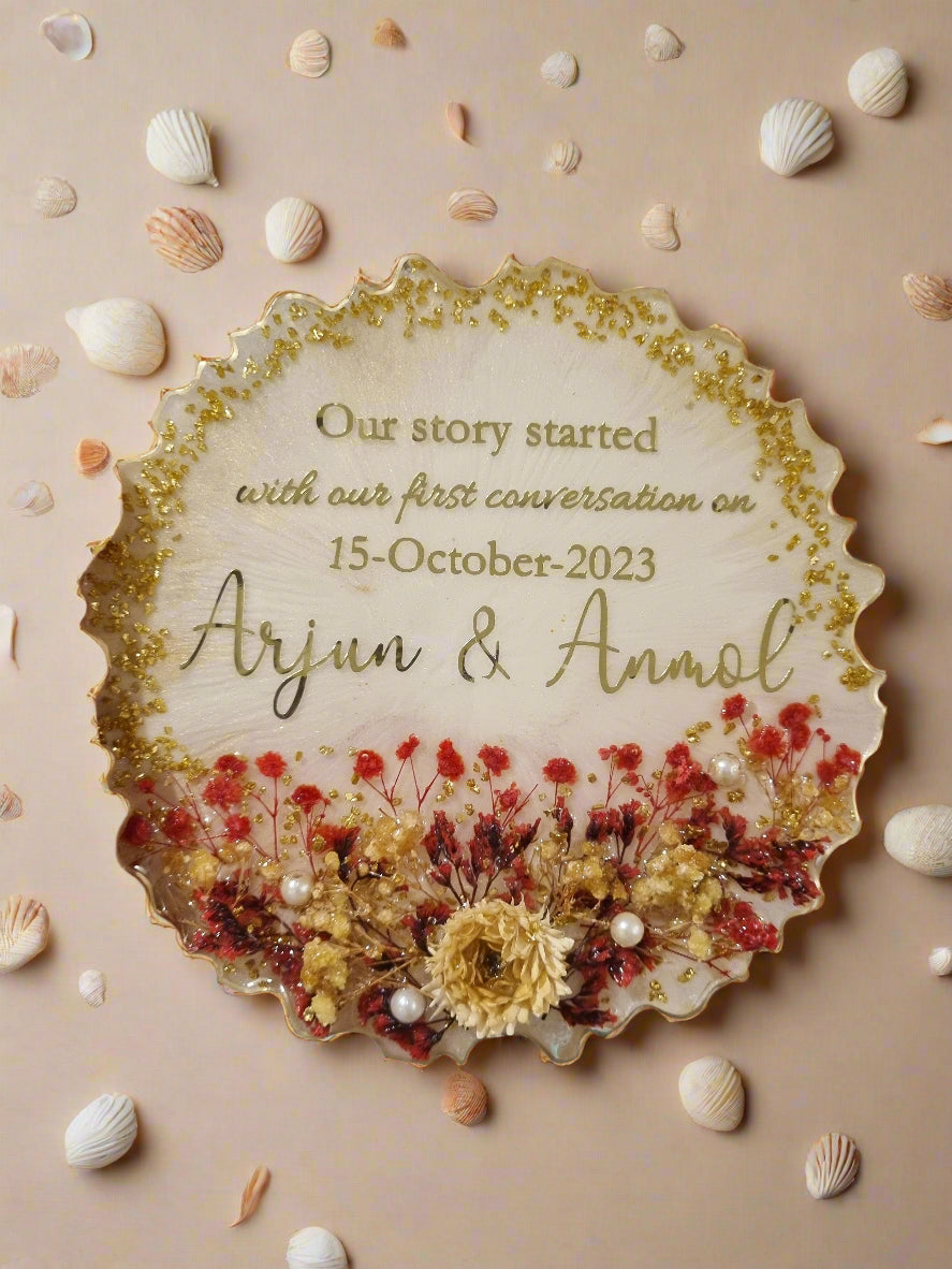 Handmade resin photo frame gift for any occasion