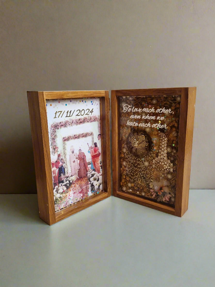Large varmala preservation photo frame for living room