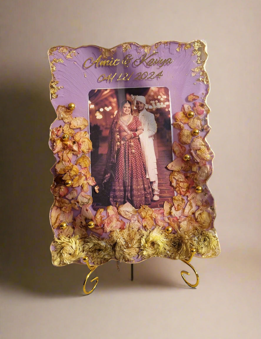 Indian wedding garland preservation frame wall decor