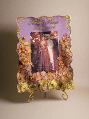 Indian wedding garland preservation frame wall decor