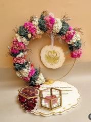 Decorative resin platter for engagement rituals
