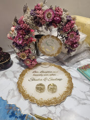 Personalised engagement ceremony platter