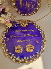 Ring ceremony platter for Indian wedding traditions