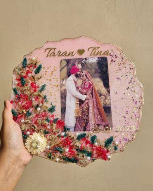 Aesthetic resin photo frame for everyday decor