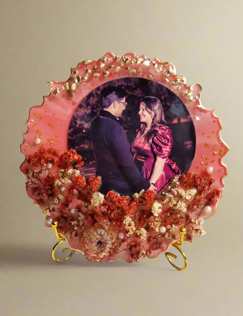 Anniversary gift resin photo frame for couples