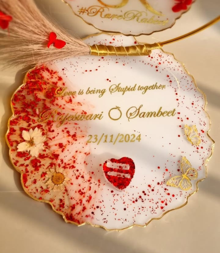Personalised engagement ceremony platter