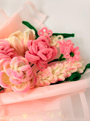 Blush & Bows | Handmade Flower Bouquet