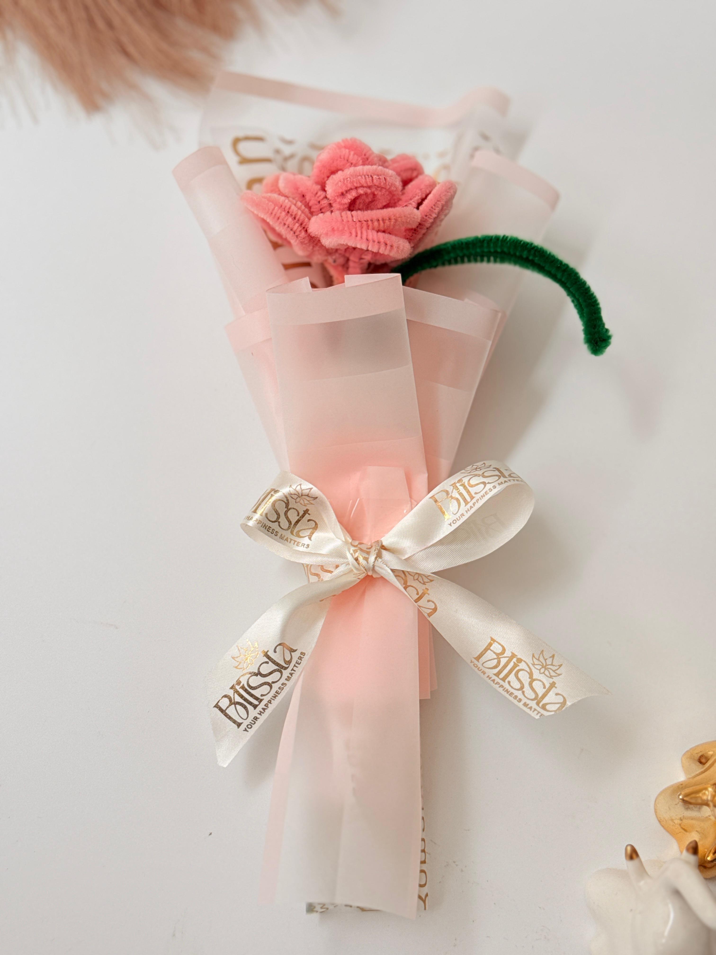 Blush Rose | Handmade Flower Bouquet