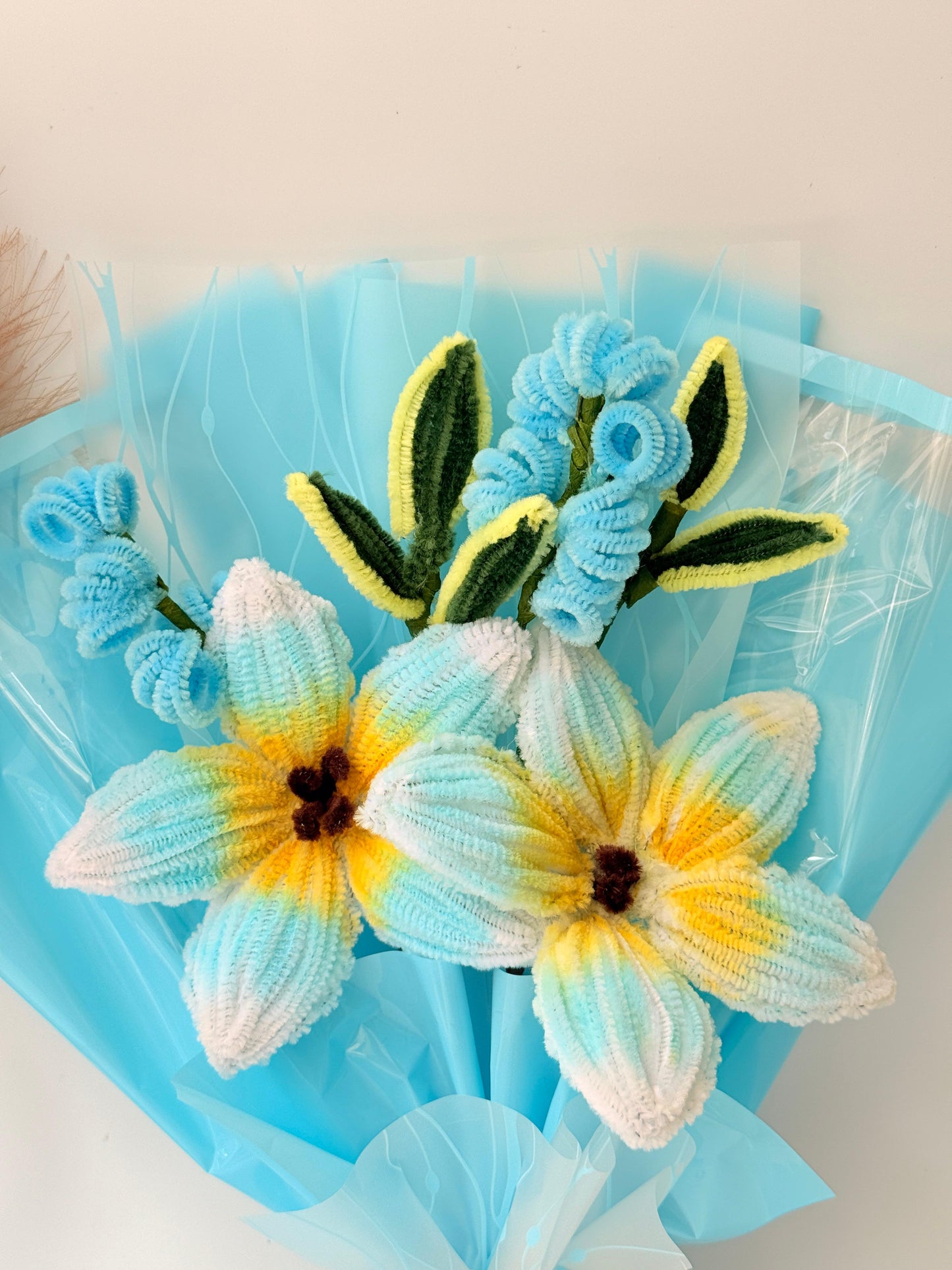 Blue Lily Boo | Handmade Flower Bouquet