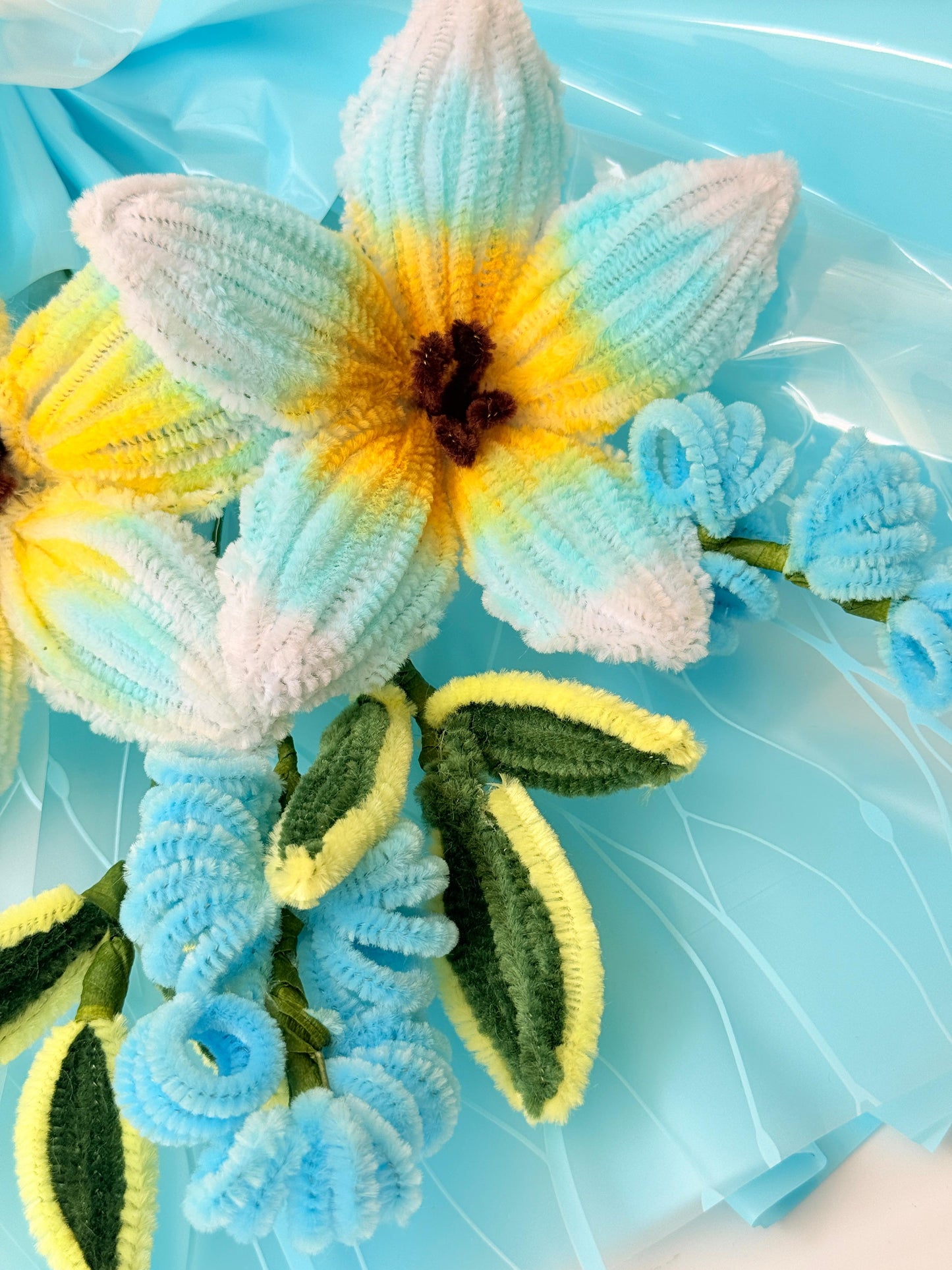 Blue Lily Boo | Handmade Flower Bouquet
