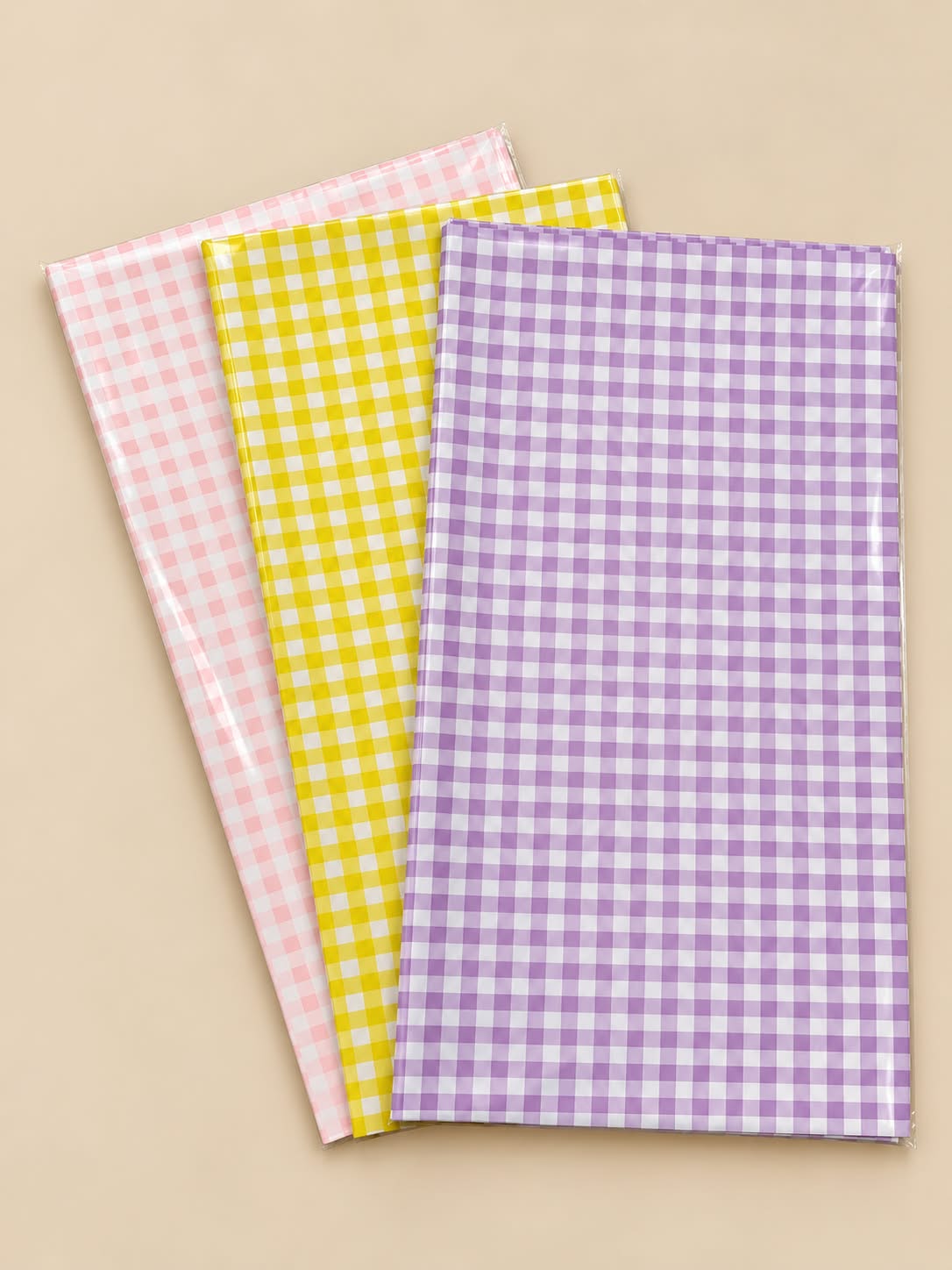 Check print Bouquet wrapping korean sheet
