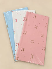 Bow print Bouquet wrapping korean sheet
