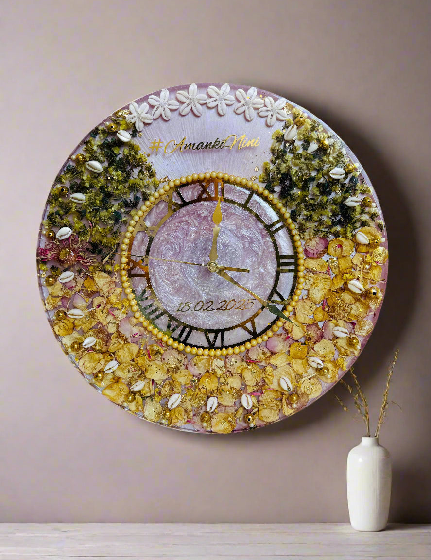 Jai mala preservation clock frame for Indian wedding
