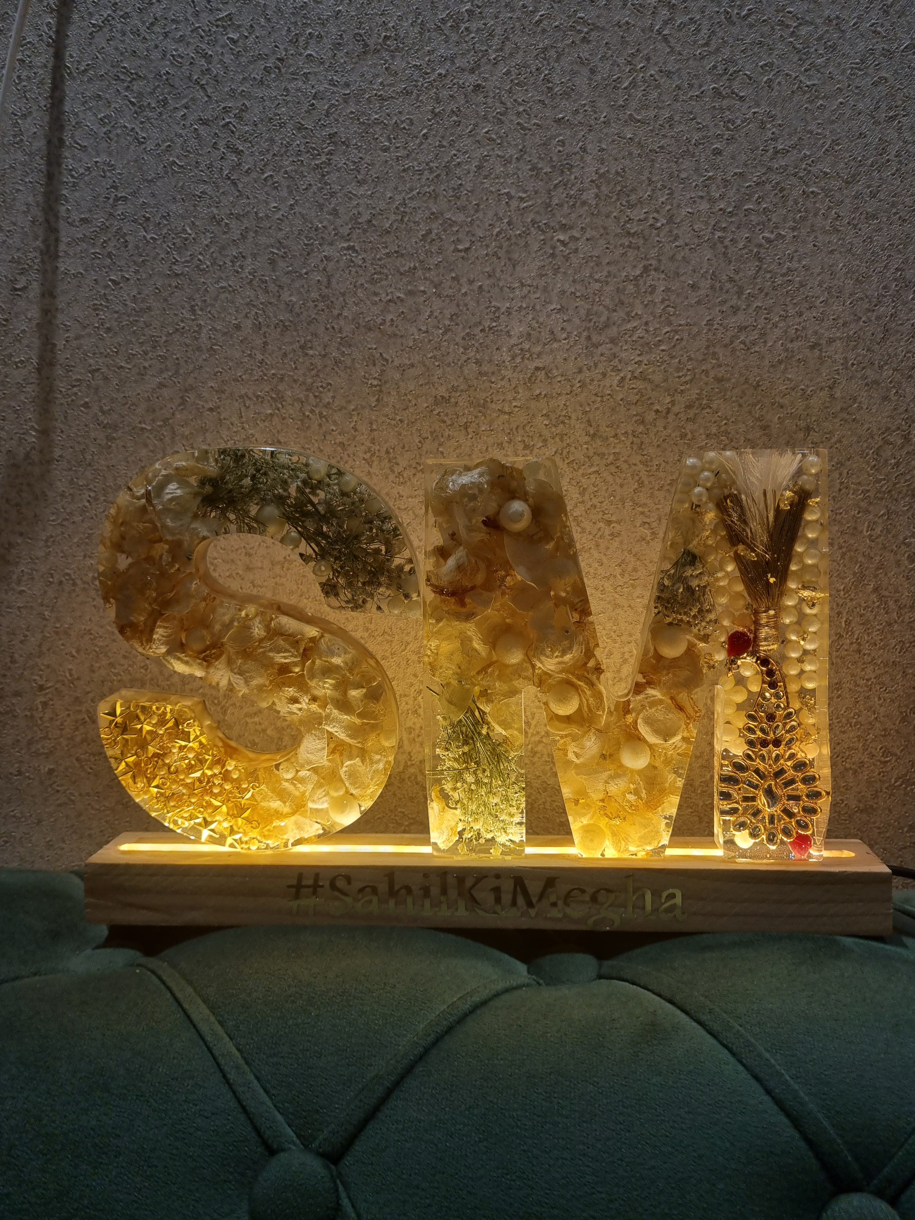 Jai mala preservation LED frame wall art