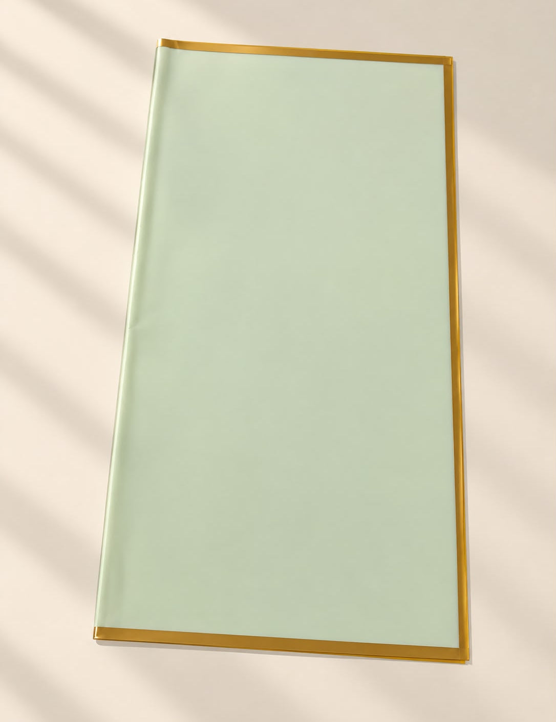 Golden border bouquet wrapping paper