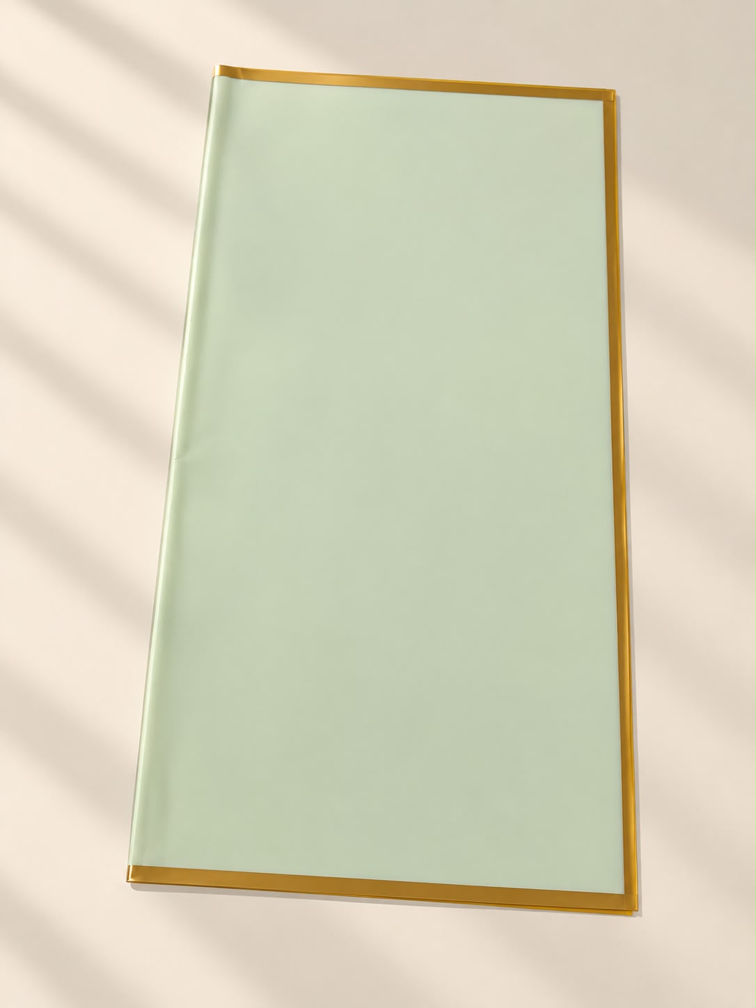 Golden border bouquet wrapping paper